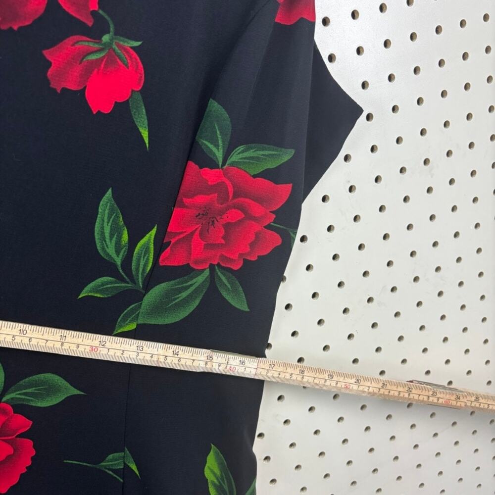 Vintage Piano Y2K Rose-Print Maxi Dress M — Monica from Friends - Picture 6 of 7